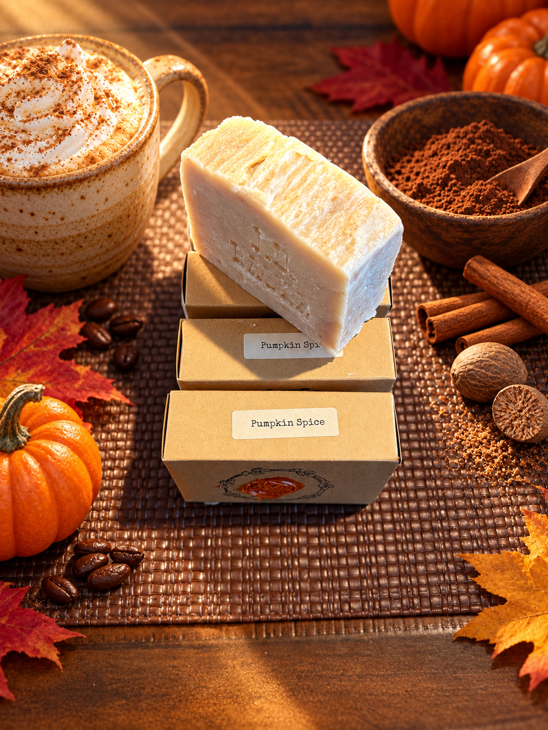 Pumpkin Spice Soap - *Limited Time* with real Ghirardelli cocoa powder