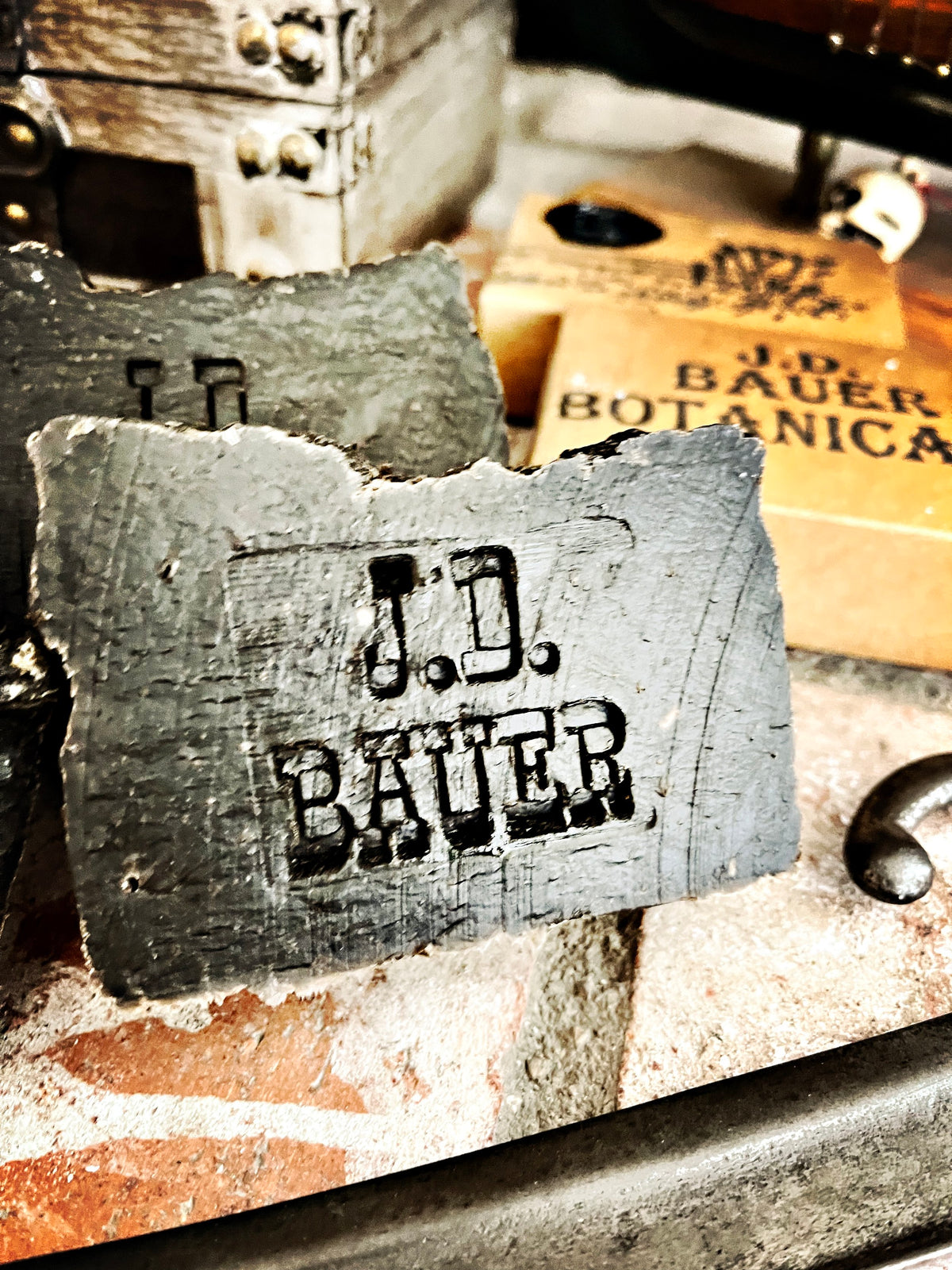 Black 30% Norwegian pine tar soap bar with charcoal, view 5