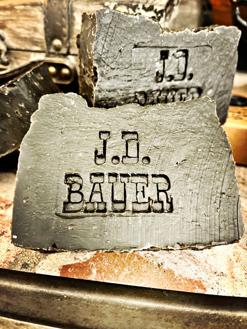 Black 30% Norwegian pine tar soap bar with charcoal, view 2