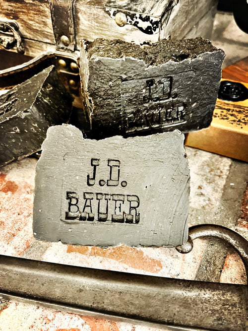 Black 30% Norwegian pine tar soap bar with charcoal