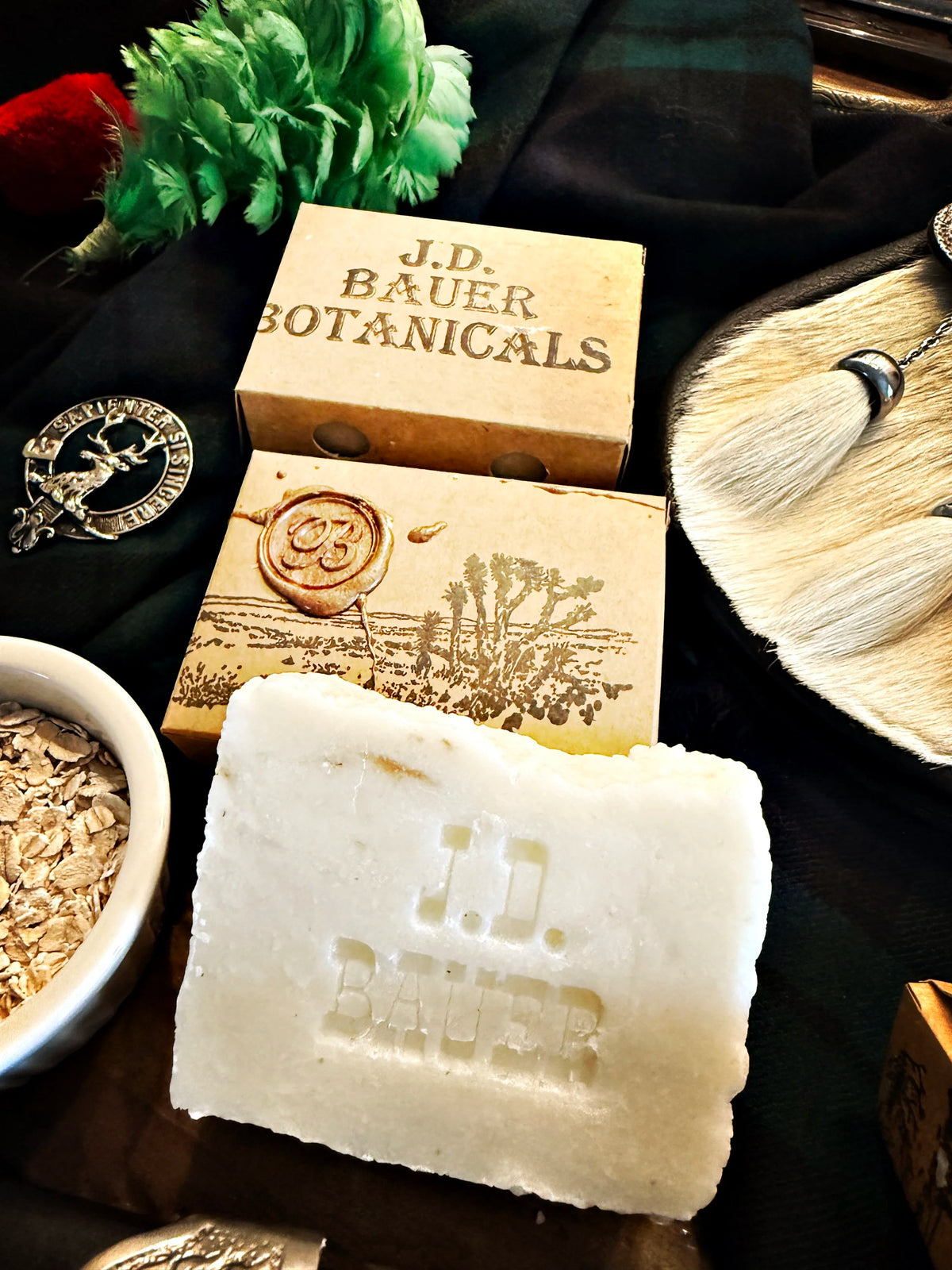 Lavender Loch lavender, pine and oatmeal bar soap, view 8