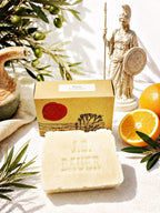 Athena tea tree and turmeric handmade bar soap, view 3