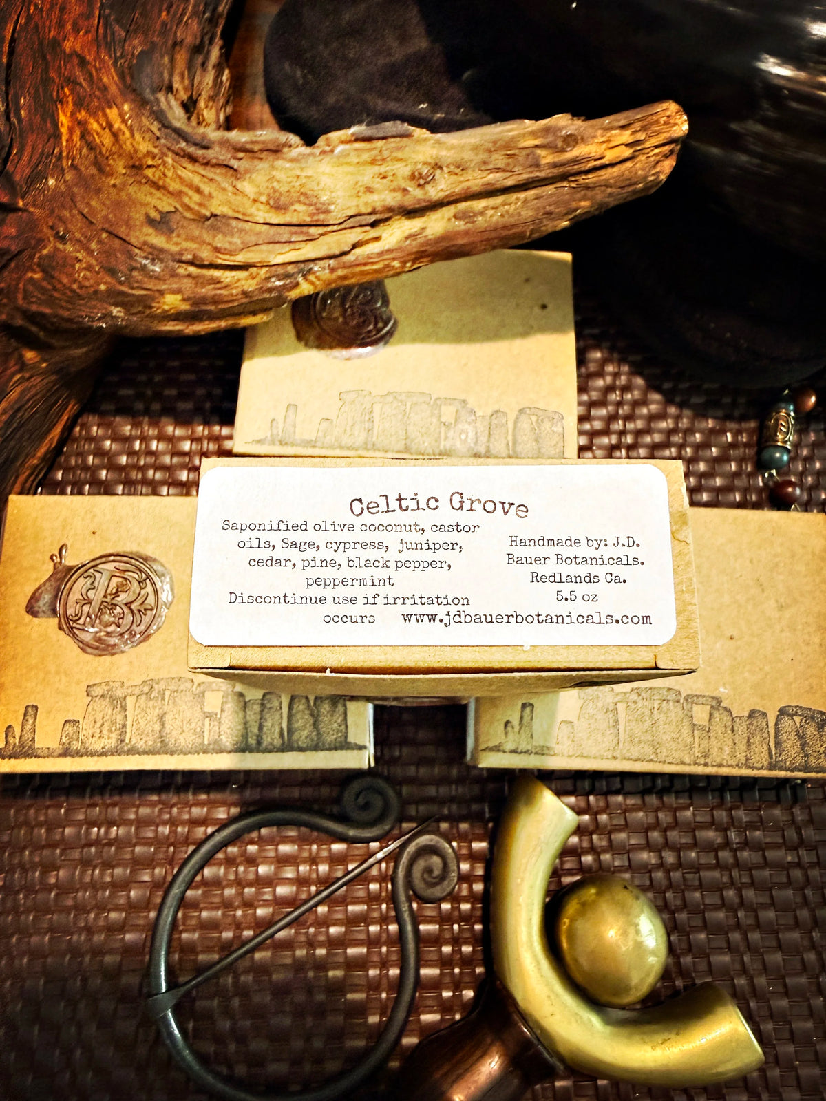 Celtic Grove handmade cedar, pine and juniper bar soap, view 5
