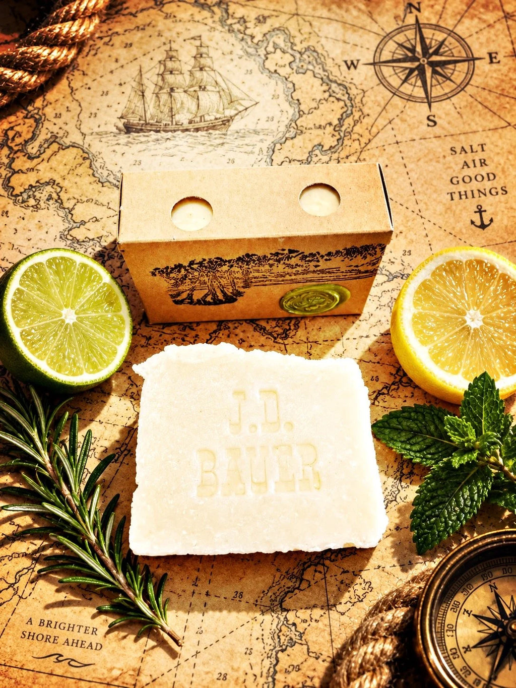 Blimey That's Limey lime and peppermint bar soap, view 4