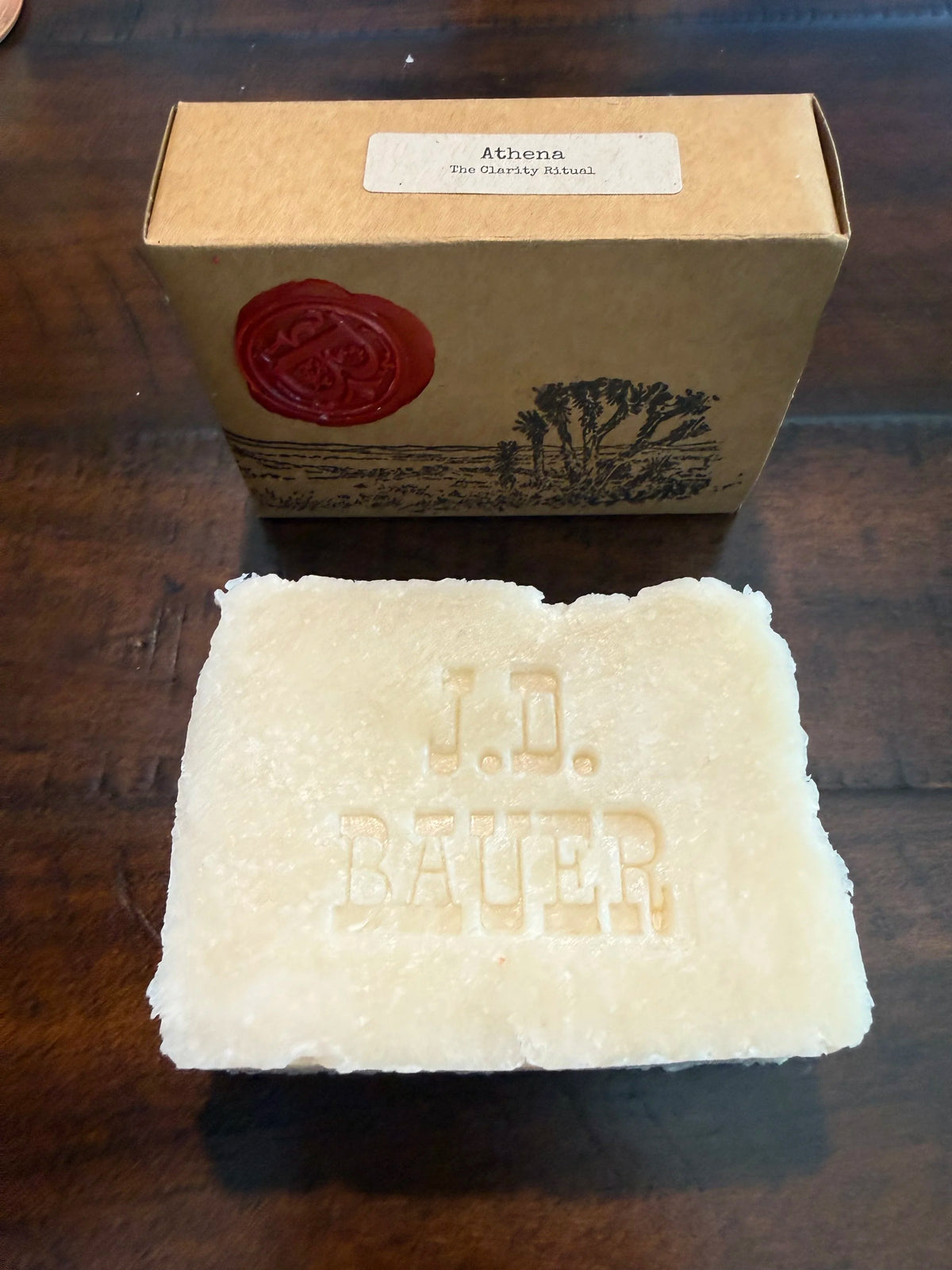 Athena tea tree and turmeric handmade bar soap, view 6