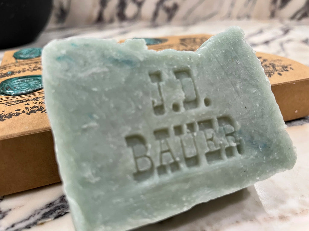 True Blue lavender and cedar shampoo bar, light blue, view 7