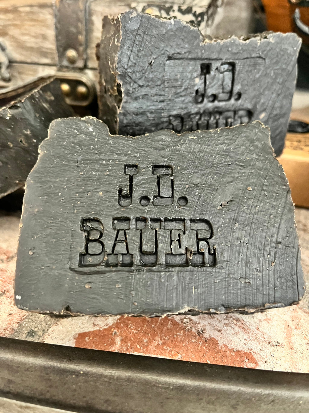 Black 30% Norwegian pine tar soap bar with charcoal, view 3