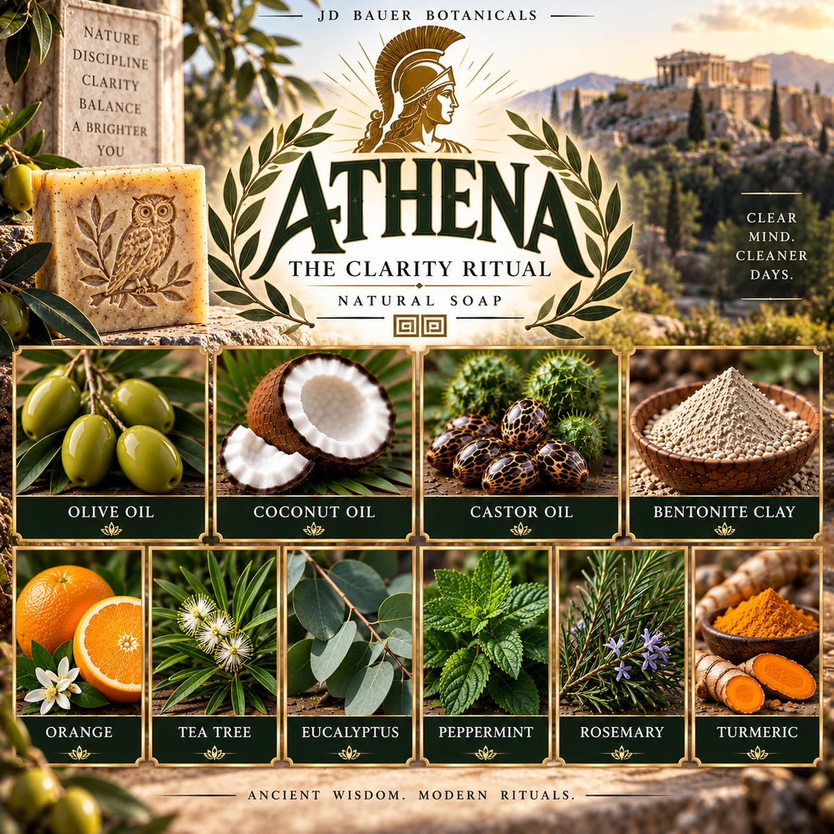 Athena the Clarity Ritual ingredients