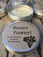 Bauer Power natural deodorant in a jar