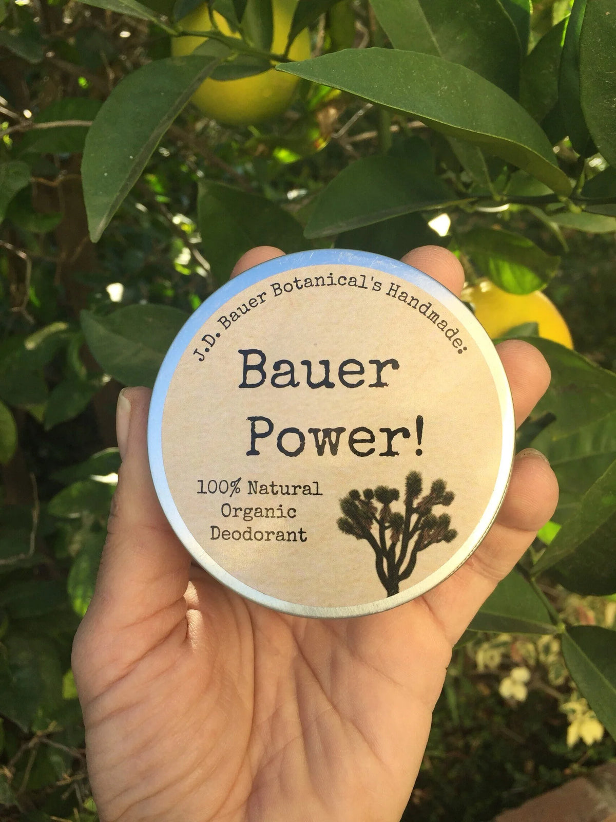 Bauer Power natural deodorant in a jar, view 4