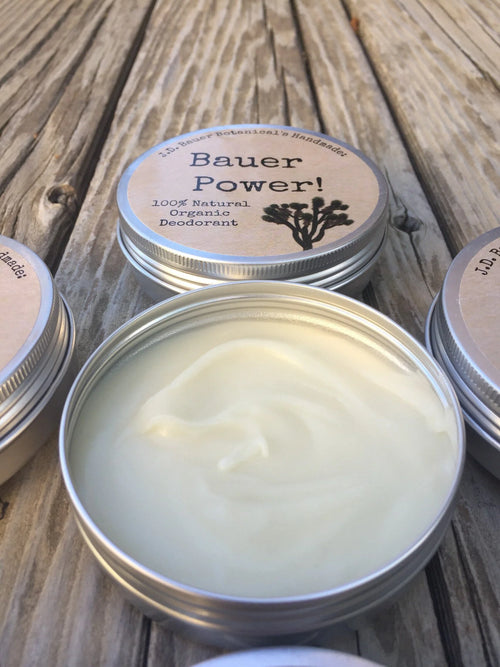 Bauer Power natural deodorant in a jar, view 2